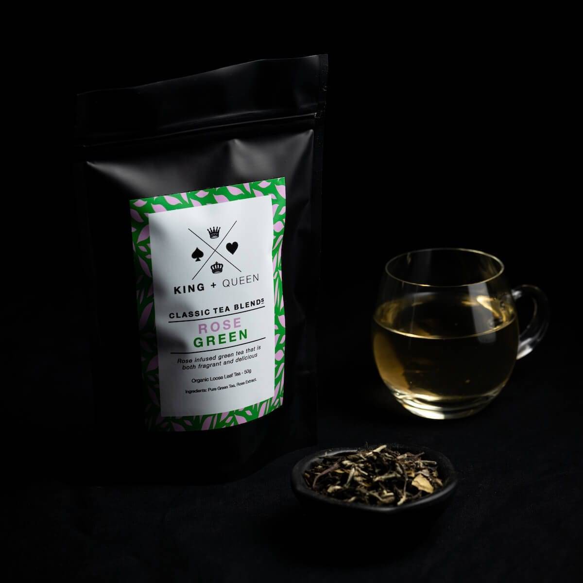 Rose Green - Organic Rose Infused Green Tea | Premium Organic Tea Blends